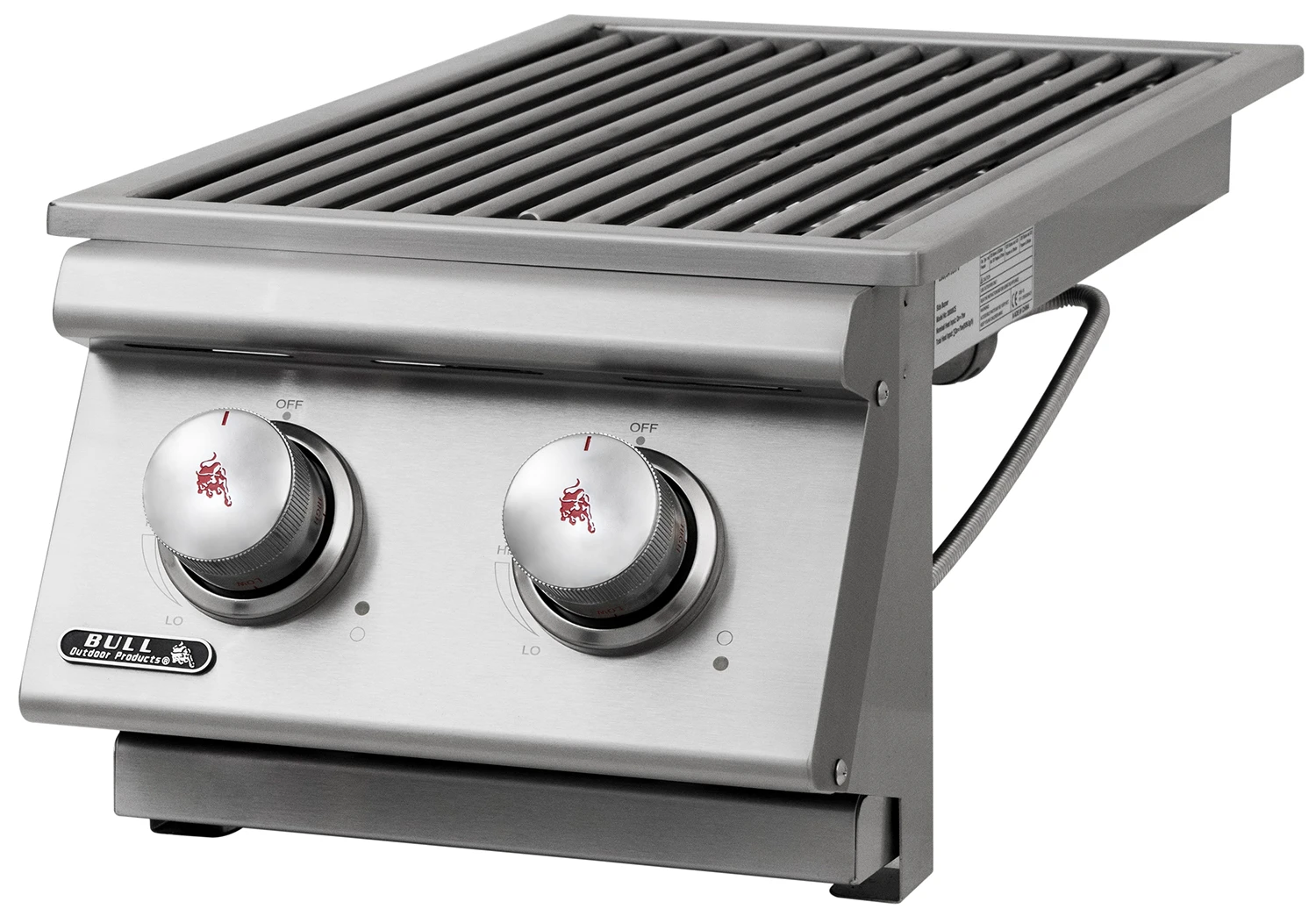 BULL Einbau Seitenbrenner Double / Edelstahl / Slide-In 2 BULL Einbau Seitenbrenner Double / Edelstahl / Slide-In – Bild 2