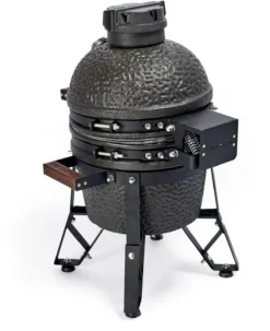 The Bastard Keramikgrill Urban Small - Schwarz Matt - Modell 2023 19 The Bastard Keramikgrill Urban Small - Schwarz Matt - Modell 2023 -Grillen im Freien Bastard Keramikgrill Urban Small rueckseite Scharnier BU206