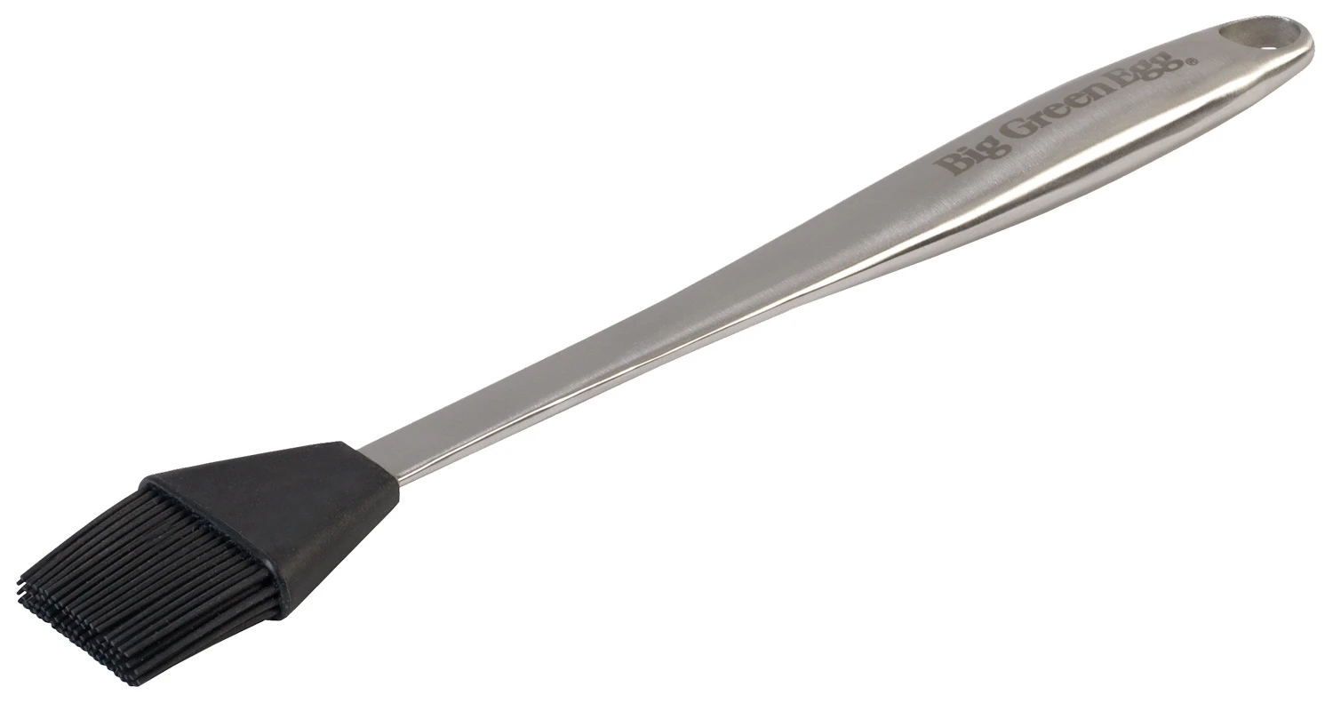 Big Green Egg Premium Marinierpinsel Aus Edelstahl Mit Silikonborsten 1 Big Green Egg Premium Marinierpinsel Aus Edelstahl Mit Silikonborsten