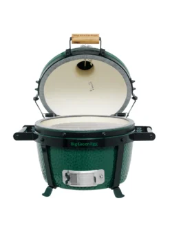 Big Green Egg MiniMax Keramikgrill Starter - Paket 22 Big Green Egg MiniMax Keramikgrill Starter - Paket -Grillen im Freien Big Green Egg MiniMax Carrier deckel offen 2