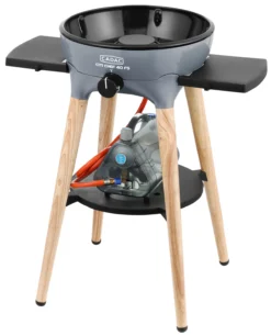 CADAC Gasgrill Citi Chef 40 FS BBQ / Dome Steel Grey, 50 Mbar -Grillen im Freien CADAC Citi Chef 40 FS Steel Grey 3 Gaskartuschen
