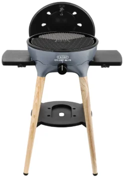 CADAC Gasgrill Citi Chef 40 FS BBQ / Dome Steel Grey, 50 Mbar -Grillen im Freien CADAC Citi Chef 40 FS Steel Grey Deckel offen