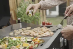 COZZE Plancha 600 / Plancha Grill Mit 2 Gusseisen Grillplatten 19 COZZE Plancha 600 / Plancha Grill Mit 2 Gusseisen Grillplatten -Grillen im Freien COZZE Plancha 600 Lifestyle Grillgut