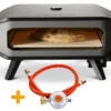 COZZE Pizzaofen Gas 42,5 Cm (17") Mit Thermometer - Inkl. Pizzastein