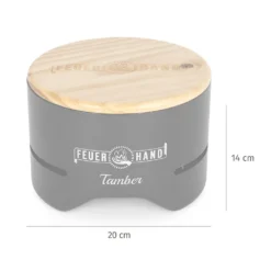 Feuerhand Tischgrill Tamber Schwarz -Grillen im Freien Feuerhand Tamber Tischgrill schwarz Abmessungen