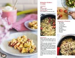 Dutch Oven Vegan - 77 Lieblingsrezepte Für Den Gusseisen Topf 12 Dutch Oven Vegan - 77 Lieblingsrezepte Für Den Gusseisen Topf -Grillen im Freien Flammo Dutch Oven Vegan Rezept Rhabarber Erdbeer Crumble