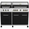 Grillfürst G750G Borussia Dortmund Edition 7-Brenner Doppelkammer - Gasgrill Mit Hochtemperaturbrenner, Seitenkocher, Heckbrenner Und Gusseisen Roste