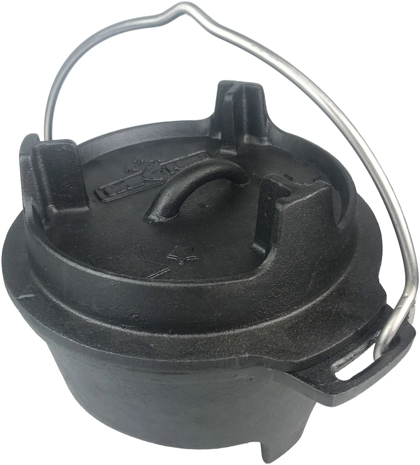 Grillfürst Dutch Oven Set BBQ Edition DO2 - X-DEAL Inkl. Tragetasche / Aufbewahrungstasche, Gusseisen Pflege Und Deckelheber
