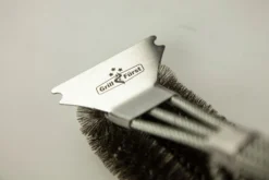 Grillfürst Grillbürste Edelstahl, Mit Langem 3-fach Bürstenkopf Und Schaber