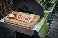 Grillfürst G310G 3-Brenner Gasgrill Mit Hochtemperaturbrenner Und Gusseisen Rosten -Grillen im Freien Grillfuerst Gasgrill G310G Seitenablage