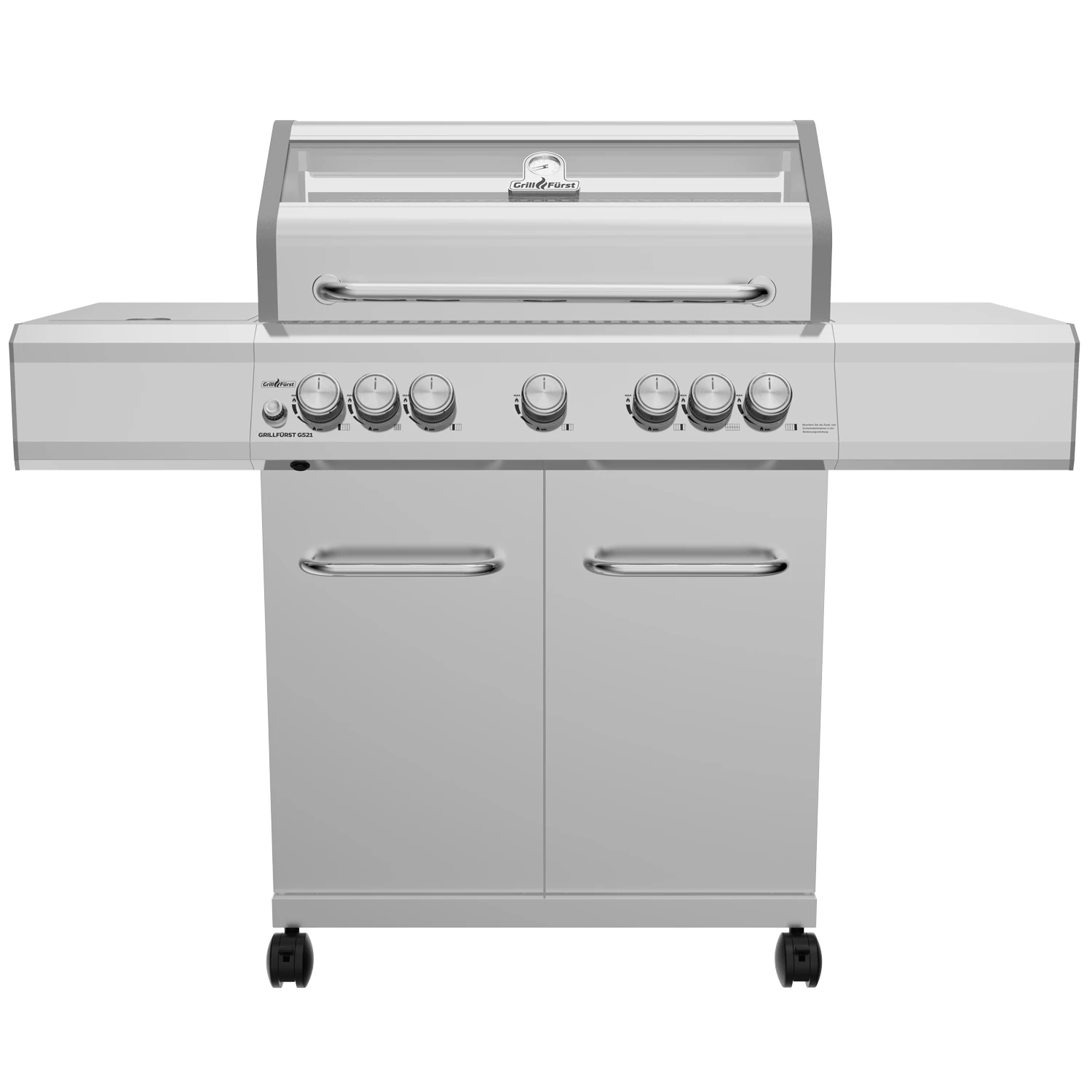 Grillfürst G521E 5-Brenner Edelstahl-Gasgrill Mit Hochtemperaturbrenner, Heckbrenner Und Edelstahl Rosten - X-DEAL Inkl. Zubehörpaket 1 Grillfürst G521E 5-Brenner Edelstahl-Gasgrill Mit Hochtemperaturbrenner, Heckbrenner Und Edelstahl Rosten - X-DEAL Inkl. Zubehörpaket