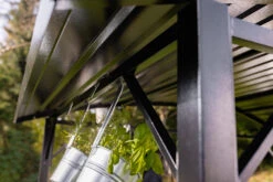 Grillfürst Premium Grillpavillon Aus Stahl Mit Wetterfestem Metalldach Und Ablageflächen -Grillen im Freien Grillfuerst Grillpavillon Stahl Streben Detail