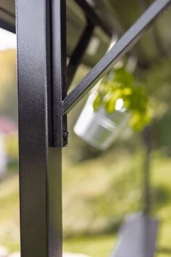 Grillfürst Premium Grillpavillon Aus Stahl Mit Wetterfestem Metalldach Und Ablageflächen -Grillen im Freien Grillfuerst Grillpavillon Stahlstrebe