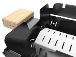 Knister Gasgrill - Ausziehbarer Kompaktgrill -Grillen im Freien Knister Gasgrill Flammenschutz montieren