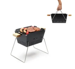 Knister Grill Small - Holzkohle Kompaktgrill -Grillen im Freien Knister Small Transport Henkel umklappbar