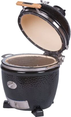 Monolith Grill Junior PRO Serie 2.0 Schwarz - OHNE Gestell -Grillen im Freien Monolith Keramik Grill Junior PRO Serie 2 0 121022 black 10