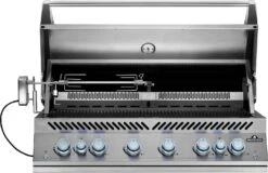 Napoleon 700-Series 44" BIG44 Edelstahl Einbaugrill Inkl. Drehspieß - Modell 2023 -Grillen im Freien Napoleon Einbaugrill BIG44 Rotisserie links