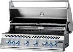 Napoleon 700-Series 44" BIG44 Edelstahl Einbaugrill Inkl. Drehspieß - Modell 2023 -Grillen im Freien Napoleon Einbaugrill BIG44RB Edelstahl Warmhalterost