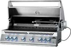 Napoleon 700-Series 44" BIG44 Edelstahl Einbaugrill Inkl. Drehspieß - Modell 2023 -Grillen im Freien Napoleon Einbaugrill BIG44RB Rotisserie rechts teilbar