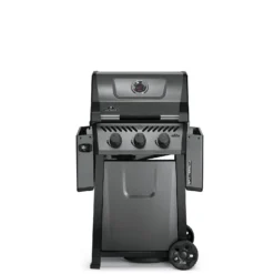 Napoleon Freestyle 365 Gasgrill, Graphit - Modell 2023 - X-DEAL Inkl. Abdeckhaube Und Gussplatte -Grillen im Freien Napoleon Freestyle 365 Gasgrill front Seiten abgeklappt 1