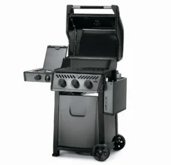 Napoleon Freestyle 365 Gasgrill, Graphit - Mit Seitenbrenner - Modell 2023 - X-DEAL Inkl. Abdeckhaube Und Gussplatte -Grillen im Freien Napoleon Freestyle 365 SB Seite abgeklappt