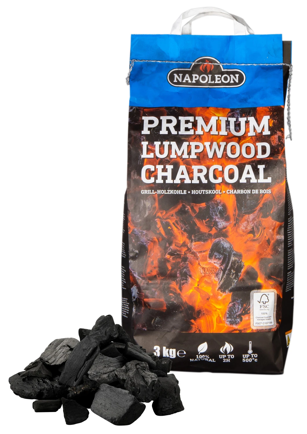 Napoleon Blackstone Premium Holzkohle 3 Kg 1 Napoleon Blackstone Premium Holzkohle 3 Kg