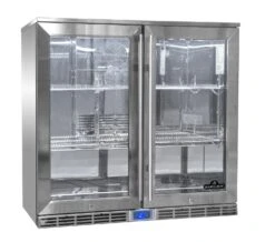 Napoleon Outdoor - Kühlschrank, 210 Liter, 2-türig Mit Doppelverglasung Und LED Beleuchtung - Wasserdicht Nach IP24 -Grillen im Freien Napoleon Outdoor Kueche Kuehlschrank NFR210ODGL