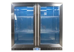 Napoleon Outdoor - Kühlschrank, 210 Liter, 2-türig Mit Doppelverglasung Und LED Beleuchtung - Wasserdicht Nach IP24 -Grillen im Freien Napoleon Outdoor Kueche Kuehlschrank leer beleuchtet