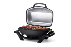 Napoleon TravelQ PRO285E Elektrogrill - Modell 2023 14 Napoleon TravelQ PRO285E Elektrogrill - Modell 2023 -Grillen im Freien Napoleon TravelQ pro285e Elektrogrill side deckel offen