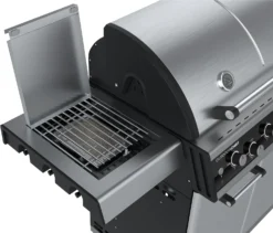 Outdoorchef Dualchef 325 G Gasgrill Mit Seitenkocher + BLAZING ZONE Infrarotbrenner + DGS Gusseisen Grillrost 2 Stk. + DGS Gemüse Grillrost 2 Stk. -Grillen im Freien Outdoorchef Blazing Zone Dualchef 18 212 80 eingebaut aus