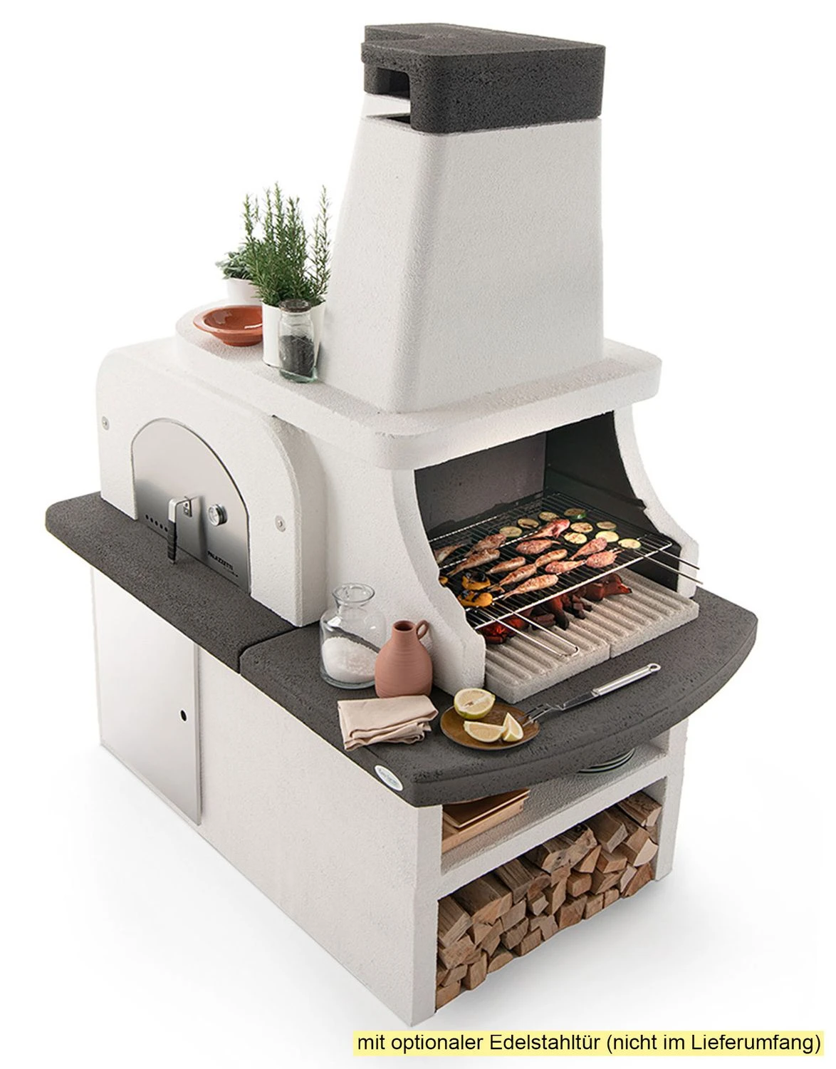 Palazzetti Grillkamin Bastia Mit Pizzaofen Inkl. Montagematerial 2 Palazzetti Grillkamin Bastia Mit Pizzaofen Inkl. Montagematerial – Bild 2