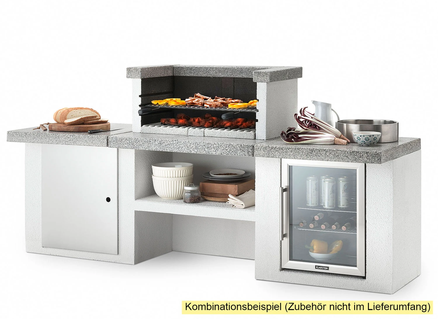 Palazzetti Outdoor Küche: Modul Schrank - Granit Grau - Inkl. Montagematerial 1 Palazzetti Outdoor Küche: Modul Schrank - Granit Grau - Inkl. Montagematerial