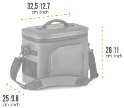 Petromax Kühltasche 8 Liter / Sandfarben -Grillen im Freien Petromax Kuehtasche 8Liter Abmessungen