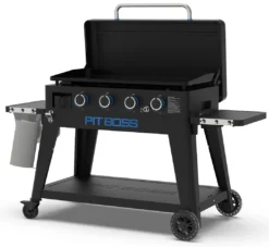Pit Boss Plancha Grill Ultimate Plancha 4-Brenner - Mit Untergestell -Grillen im Freien Pit Boss Planchagrill Ultimate 4 Brenner Kuechenrollenhalter