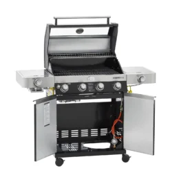 Rösle Gasgrill Videro G4-S VARIO+ Schwarz - Modell 2023 - X-DEAL Inkl. Abdeckhaube, Grillplatte Und Drehspieß -Grillen im Freien Roesle 2021 Videro G4 S Vario Grillrost 25524