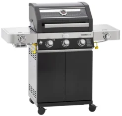 Rösle Gasgrill Videro G3-S VARIO+ Schwarz - Modell 2023 - X-DEAL Inkl. Abdeckhaube, Grillplatte Und Drehspieß