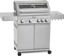 Rösle Gasgrill Videro G4 Edelstahl - Modell 2023 Inkl. Abdeckhaube