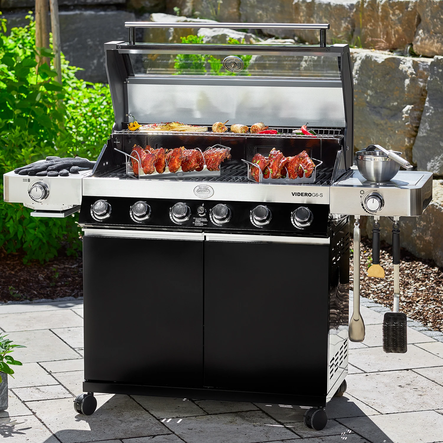 Rösle Gasgrill Videro G6-S VARIO+ Schwarz - Modell 2023 - Inkl. Abdeckhaube 12 Rösle Gasgrill Videro G6-S VARIO+ Schwarz - Modell 2023 - Inkl. Abdeckhaube – Bild 12