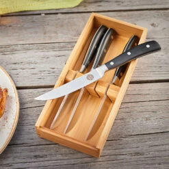 Rösle Steakmesser 4er Set - FC Bayern Edition -Grillen im Freien Roesle Steakmesser 4er Set FC Bayern Lifestyle