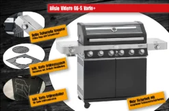 Rösle Gasgrill Videro G6-S VARIO+ Schwarz - Modell 2023 - Inkl. Abdeckhaube 19 Rösle Gasgrill Videro G6-S VARIO+ Schwarz - Modell 2023 - Inkl. Abdeckhaube -Grillen im Freien Roesle Videro G6 S Vario Highlights 2