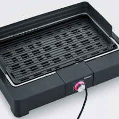 Severin Elektro Tischgrill Mit Grillplatte - 2.200 Watt 11 Severin Elektro Tischgrill Mit Grillplatte - 2.200 Watt -Grillen im Freien Severin Elektro Tischgrill Grillplatte Detail