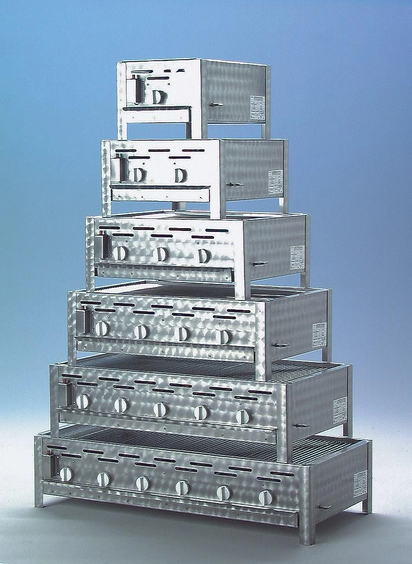 TGO 5-Brenner Gastrobräter / Gasbräter Mit Rost + Stahlpfanne 1 TGO 5-Brenner Gastrobräter / Gasbräter Mit Rost + Stahlpfanne