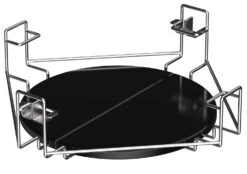 The Bastard Keramikgrill VX Large - Solo - Schwarz Matt - Modell 2023 -Grillen im Freien The Bastard Multilevel Cooking System Large Plate Setter