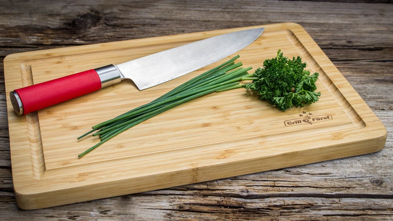 Grillfürst Schneidebrett Klein 39 X 26 Cm Bambus 3 Grillfürst Schneidebrett Klein 39 X 26 Cm Bambus – Bild 3