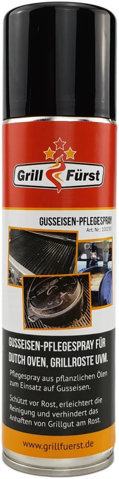 Grillfürst Dutch Oven Set / Gusseisen Pflegeset -Grillen im Freien grillfuerst gusseisen pflegespray