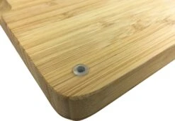 Grillfürst Schneidebrett Set, 2 Kleine Schneidebretter 39 X 26cm, 1 Großes Schneidebrett 50 X 30cm -Grillen im Freien grillfuerst schneidebrett gross fuesse 1