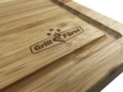 Grillfürst Schneidebrett Set, 2 Kleine Schneidebretter 39 X 26cm, 1 Großes Schneidebrett 50 X 30cm -Grillen im Freien grillfuerst schneidebrett gross logo 1