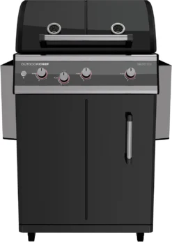 Outdoorchef Dualchef 325 G Gasgrill Mit Seitenkocher + BLAZING ZONE Infrarotbrenner + DGS Gusseisen Grillrost 2 Stk. + DGS Gemüse Grillrost 2 Stk. -Grillen im Freien outdoorchef dualchef 325 g abgeklappt 18 700 0