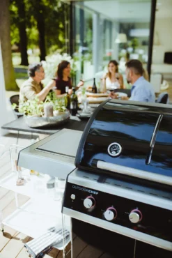 Outdoorchef Dualchef 325 G Gasgrill Mit Seitenkocher + BLAZING ZONE Infrarotbrenner + DGS Gusseisen Grillrost 2 Stk. + DGS Gemüse Grillrost 2 Stk. -Grillen im Freien outdoorchef dualchef 325 g grillen 18 700 02