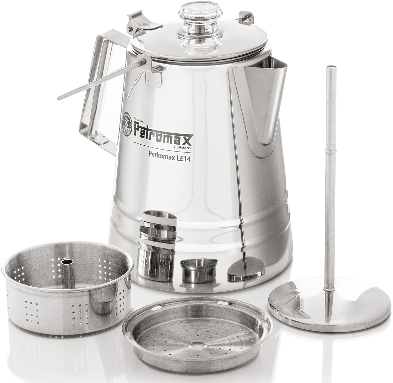 Petromax Perkolator Perkomax Le14 / Edelstahl (2,1 Liter) 2 Petromax Perkolator Perkomax Le14 / Edelstahl (2,1 Liter) – Bild 2